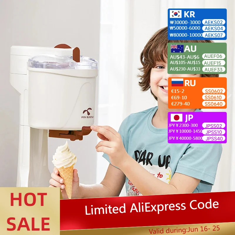 

Automatic Ice Cream Maker Machine Roll Soft Serve Hard Household Small Full Sorbet Fruit Dessert Yogurt Ice Maker