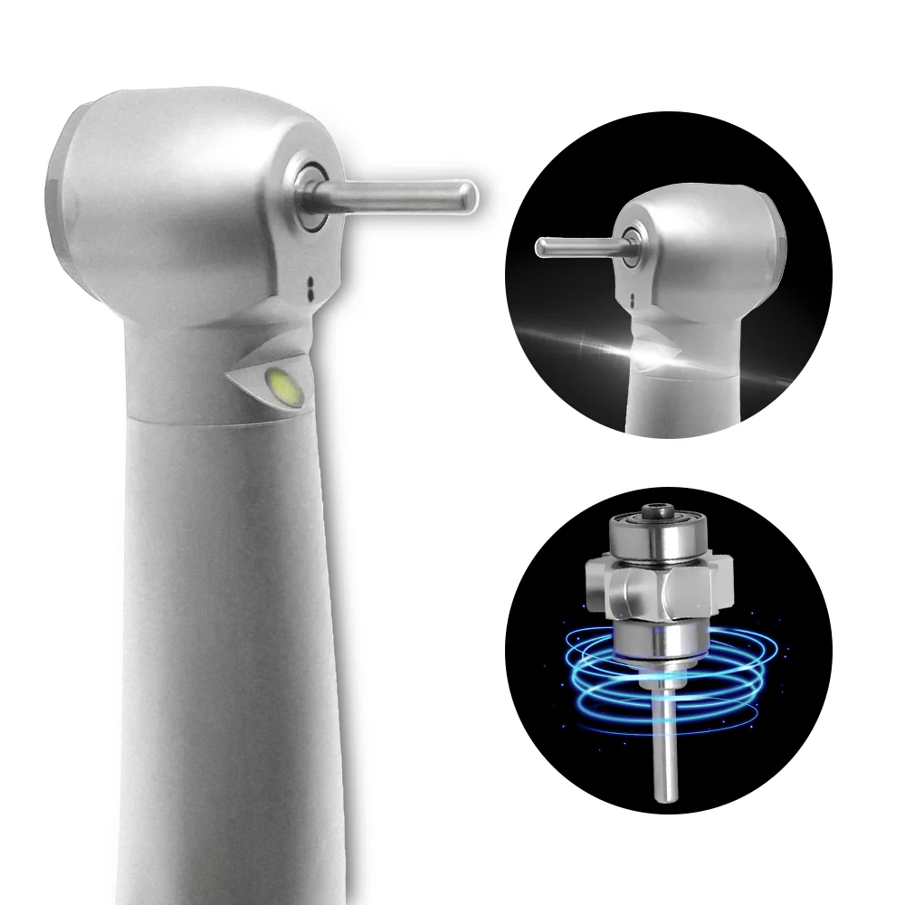 Dental LED High Speed Handpiece Single spot spray 2/4 Holes E-generator Air Turbine Dentistry Tools