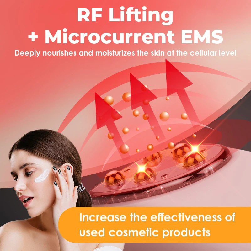 Vibración 45 ℃   Pluma masajeadora de ojos eléctrica, cara delgada, antibolsa, arrugas, radiofrecuencia, cuidado de belleza, elimina las ojeras negras