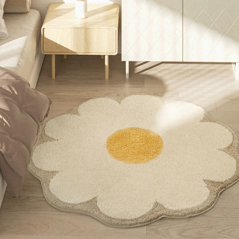 Flower Bedroom Carpet Bathroom Absorbent Floor Mat Living Room Carpet Area Floor Mat Anti-Slip Mat Door Mat Home Decor