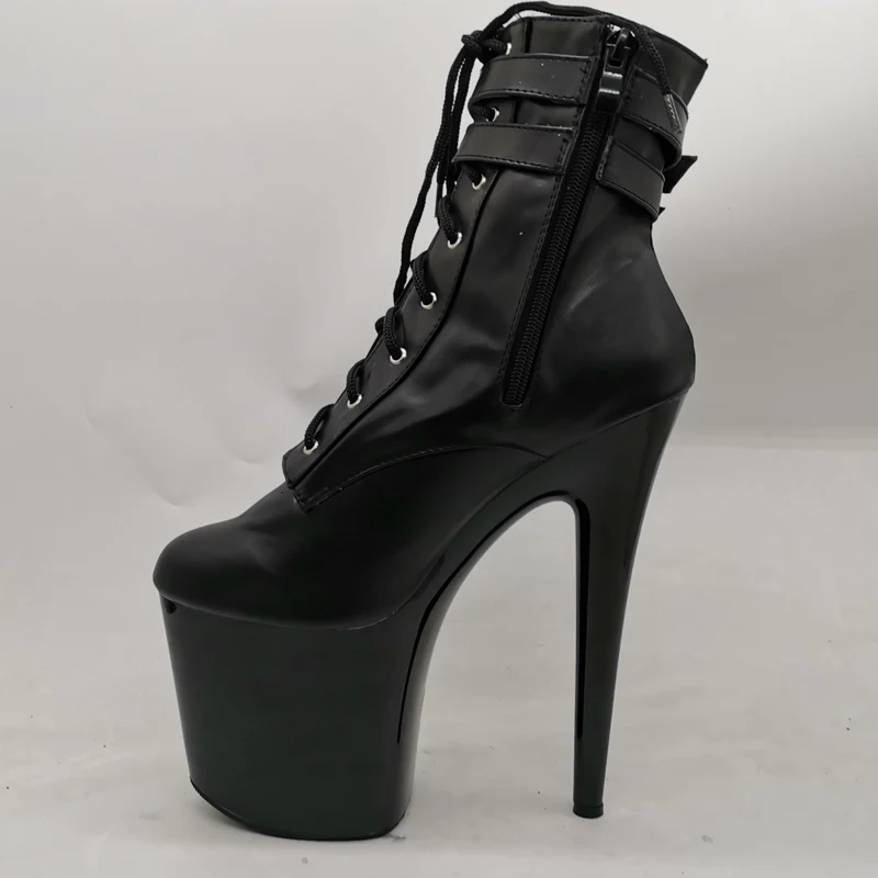 LAIJIANJINXIA-Bottes à Talons Hauts en PU pour Femme, Chaussures de Soirée Sexy, Pole Dance, 20cm, 8 Pouces, C095, Nouveau