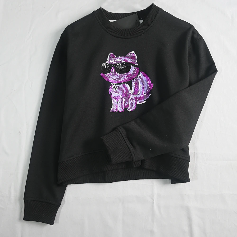 Fall 2024 round Neck Casual Long Sleeve Hoodie Multi-Color Choices Comfortable Pull-On Design Women's Fashion Sweatshirt