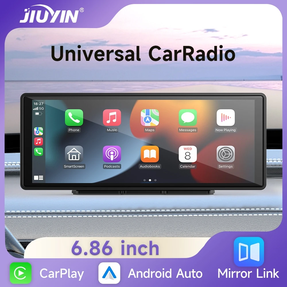 

6.86 Inch Universal Car Radio Wireless Carplay Apple Android Auto Multimedia Navigation Touch Screen Music Player Car screen