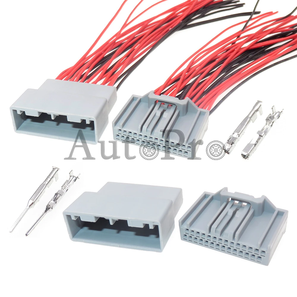 

1 Set 28 Hole MX34028PF1 Car Starter Plastic Housing Unsealed Socket MX34028SF1 Automobile Small Power Electric Wiring Connector