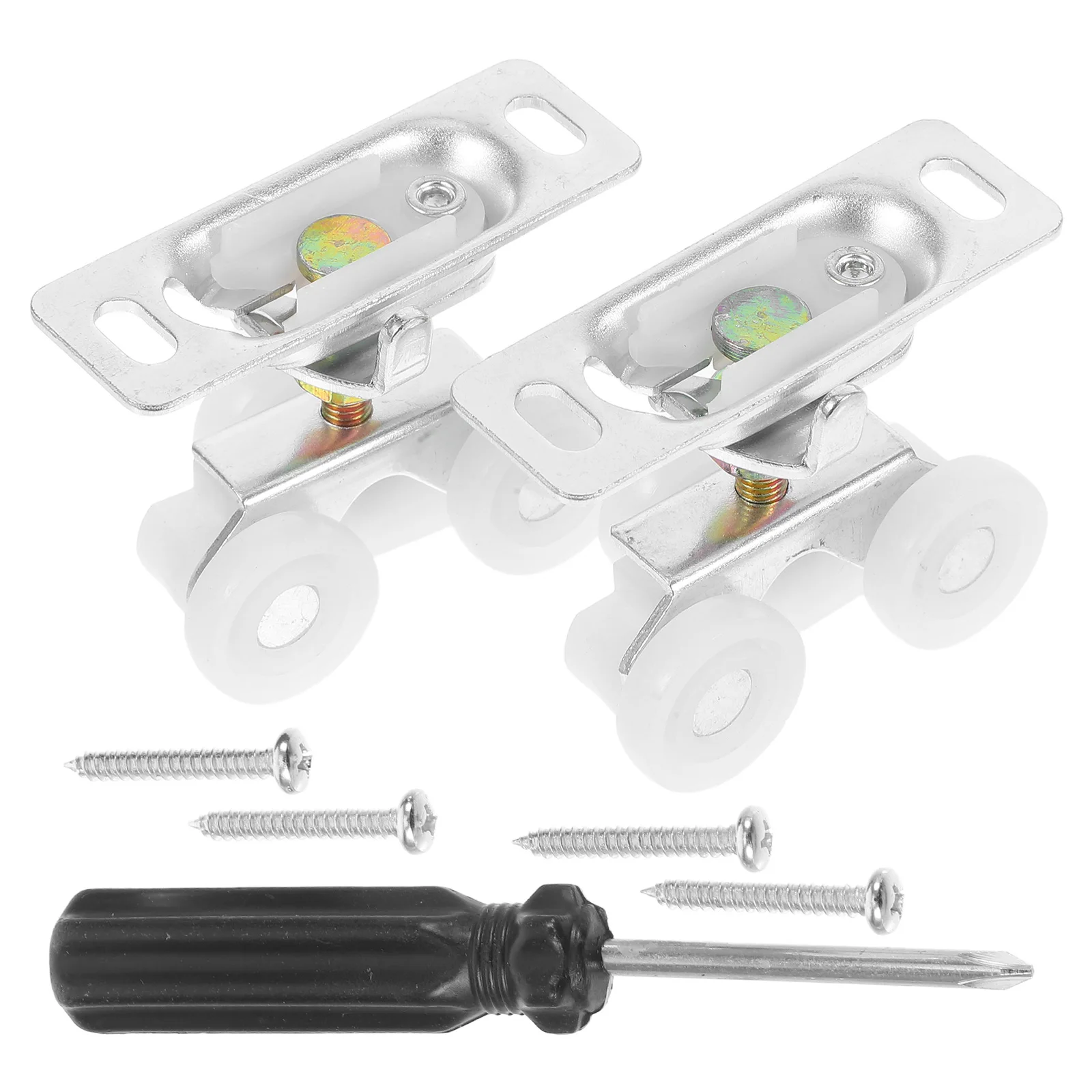 

1 set 1 Set Rv Sliding Door Wheels Screwdriver Screws Replacement Roller Mechanism Camper Motorhome Durable Stable Pocket Door