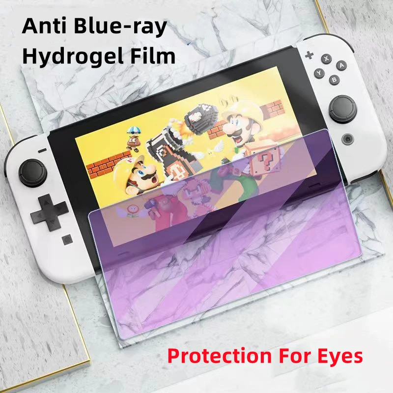 2 Buah Film Hidrogel Matte untuk Nintendo Switch Pelindung Layar OLED untuk Nintendo New Switch Lite Switch Neon New 3DS Film