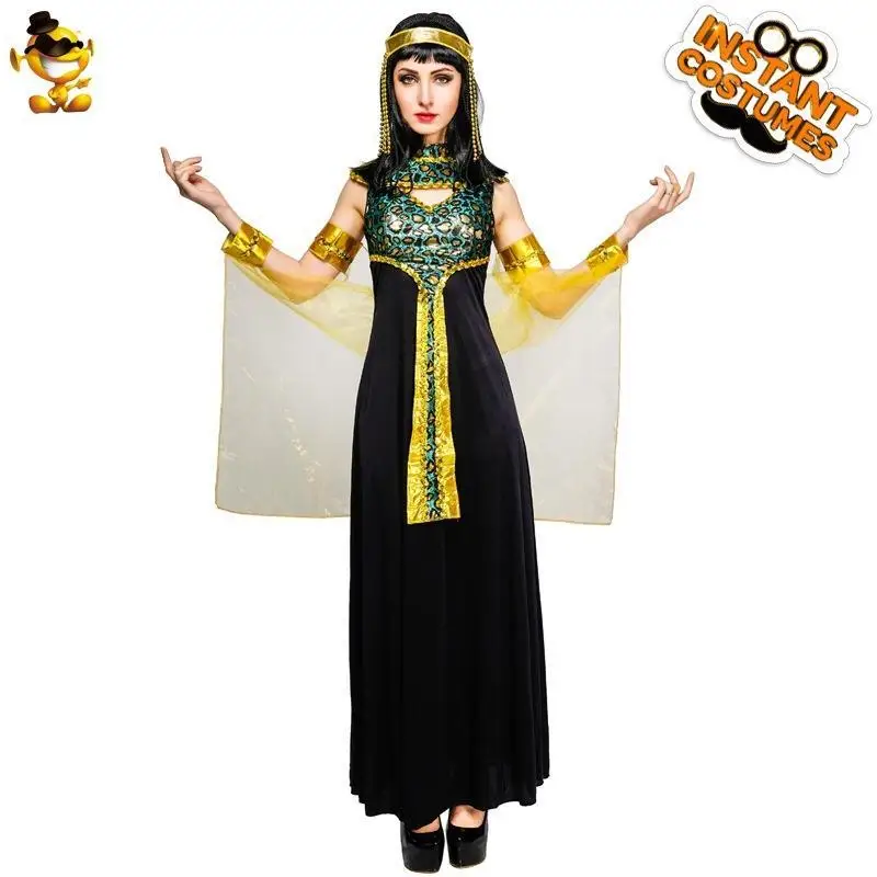 

loween Adult Women's Queen Costume Ancient Queen Stage Performance Par Wear Ele Fem Attire for KTV