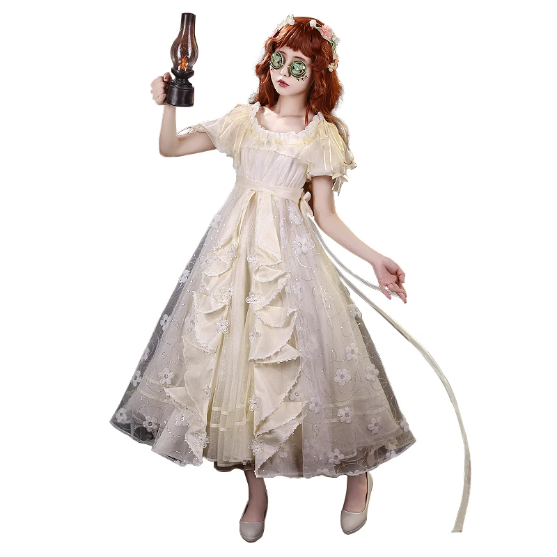 Costume de Cosplay Souvenirs de Petite Fille, Uniforme de Jeu, d'Halloween, Carnaval, Lolita, Accessoires