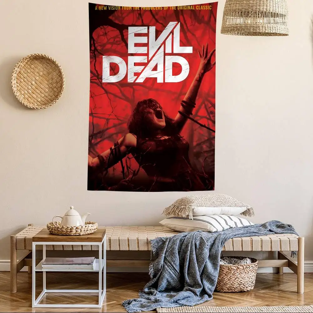 فيلم الرعب الكلاسيكي قماش الفن الشر الميت مطبوعة كبيرة قماش مزخرف جداري الجدار الشنق الديكور ديكور منزلي بطانية