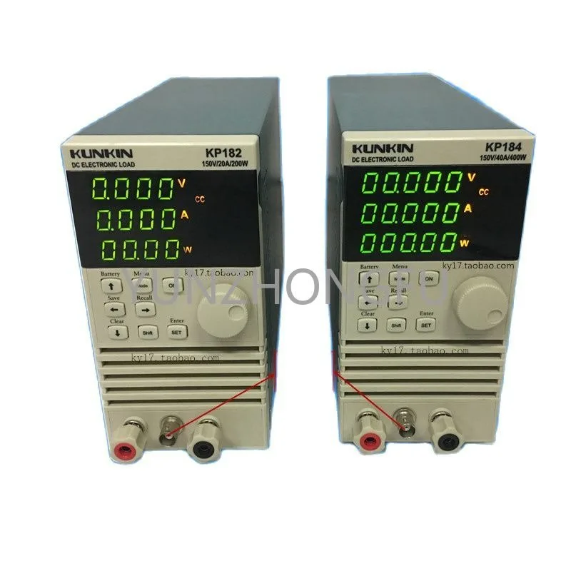 Test Aging Electronic Load Gauge KP182/KP184 200W 400W Single Channel Electronic DC Load Meter Battery Capacity Power