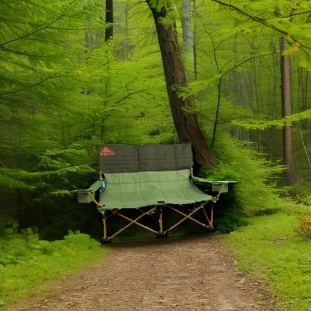 ローラブシート ダブル 2人用キャンプチェア、フェスティバル、コンサート、テールゲート、ビーチデイ用の2人用折りたたみシート、ロース