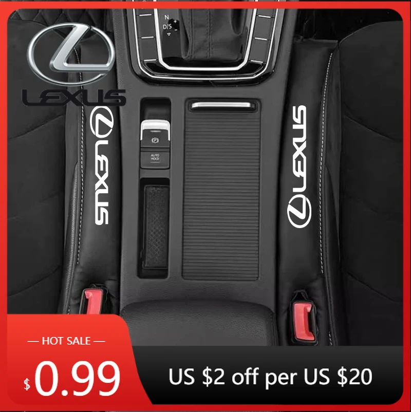 

Наклейки для интерьера автомобиля, мягкие кожаные накладки-заполнители для зазоров между сиденьями, разделители для Lexus LS LC IS350 ES300 GS350 CT200h GX460