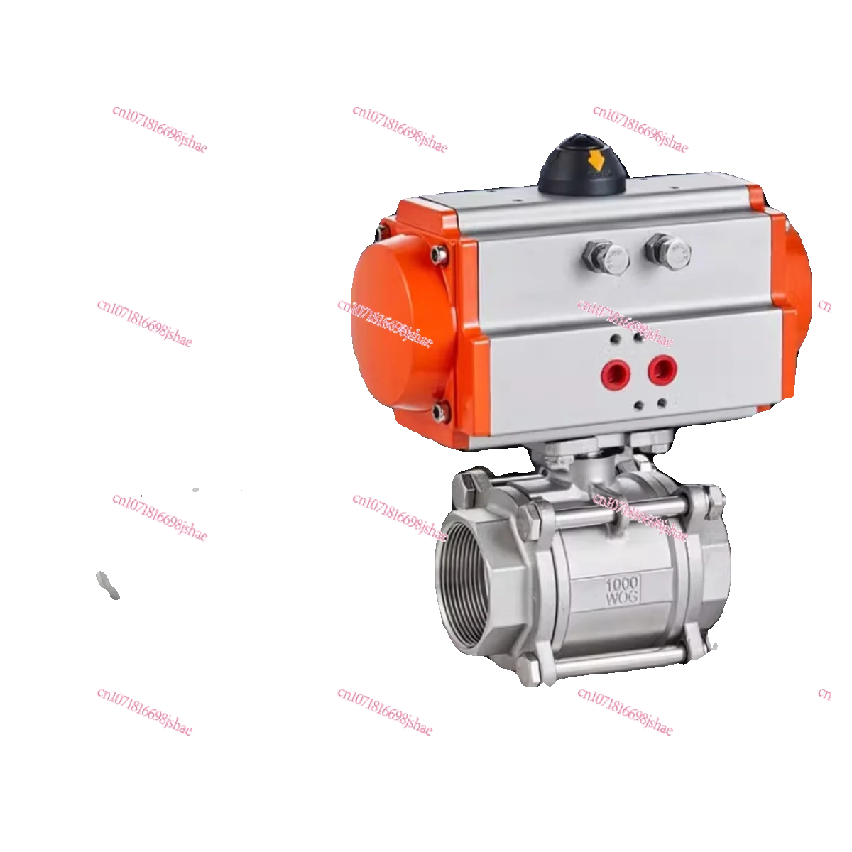 

Pneumatic Thread Buckle Ball Valve Q611F-16P High Temperature Steam Pneumatic 304 Stainless Steel Three-piece Ball Valve