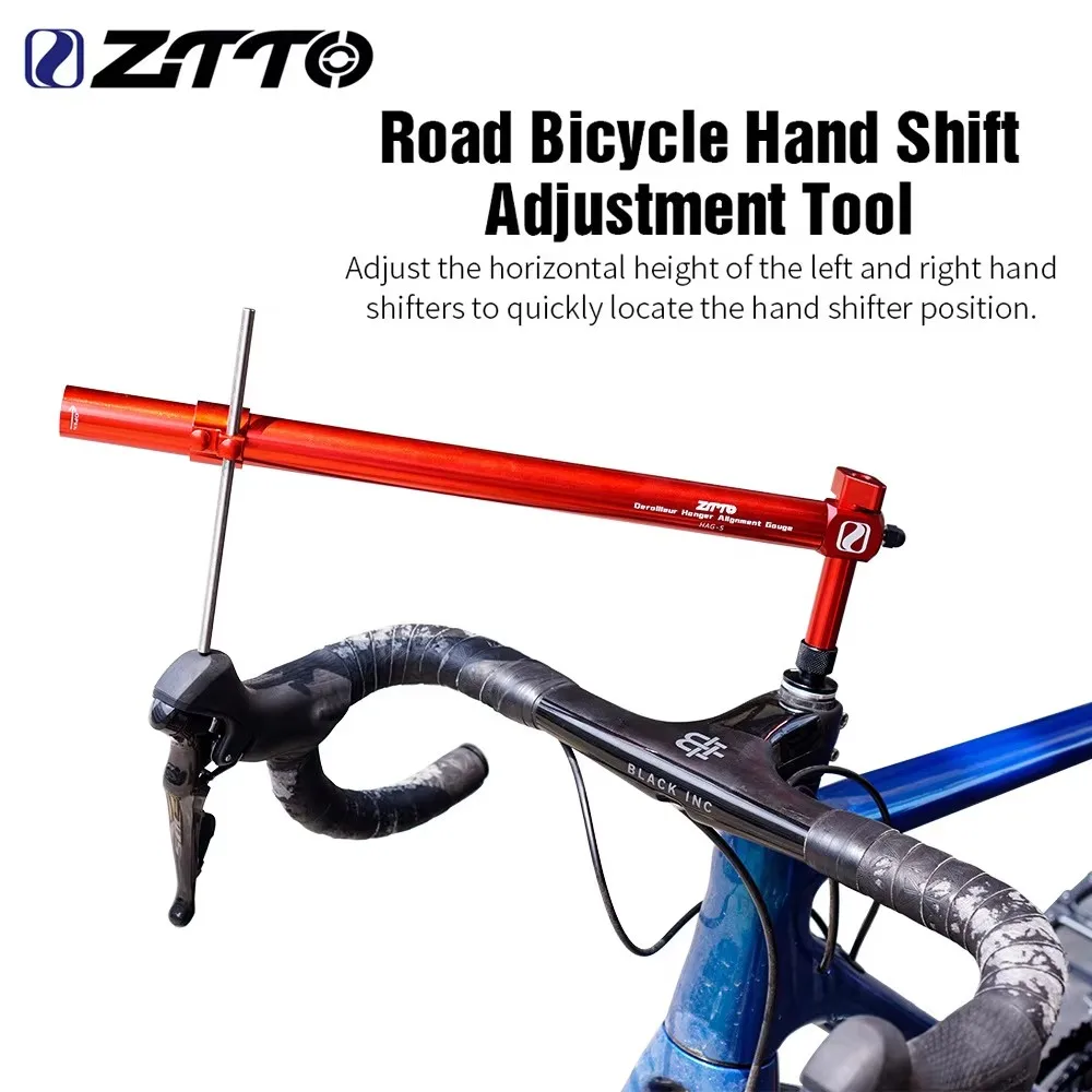 ZTTO Rennrad-Schaltwerk-Ausrichtungswerkzeug, Hand-Schaltkopfhalterung, Lenkerhöhenwinkel-Einsteller für Links und Rechts, Symmetrischer Einsteller – Detail 1