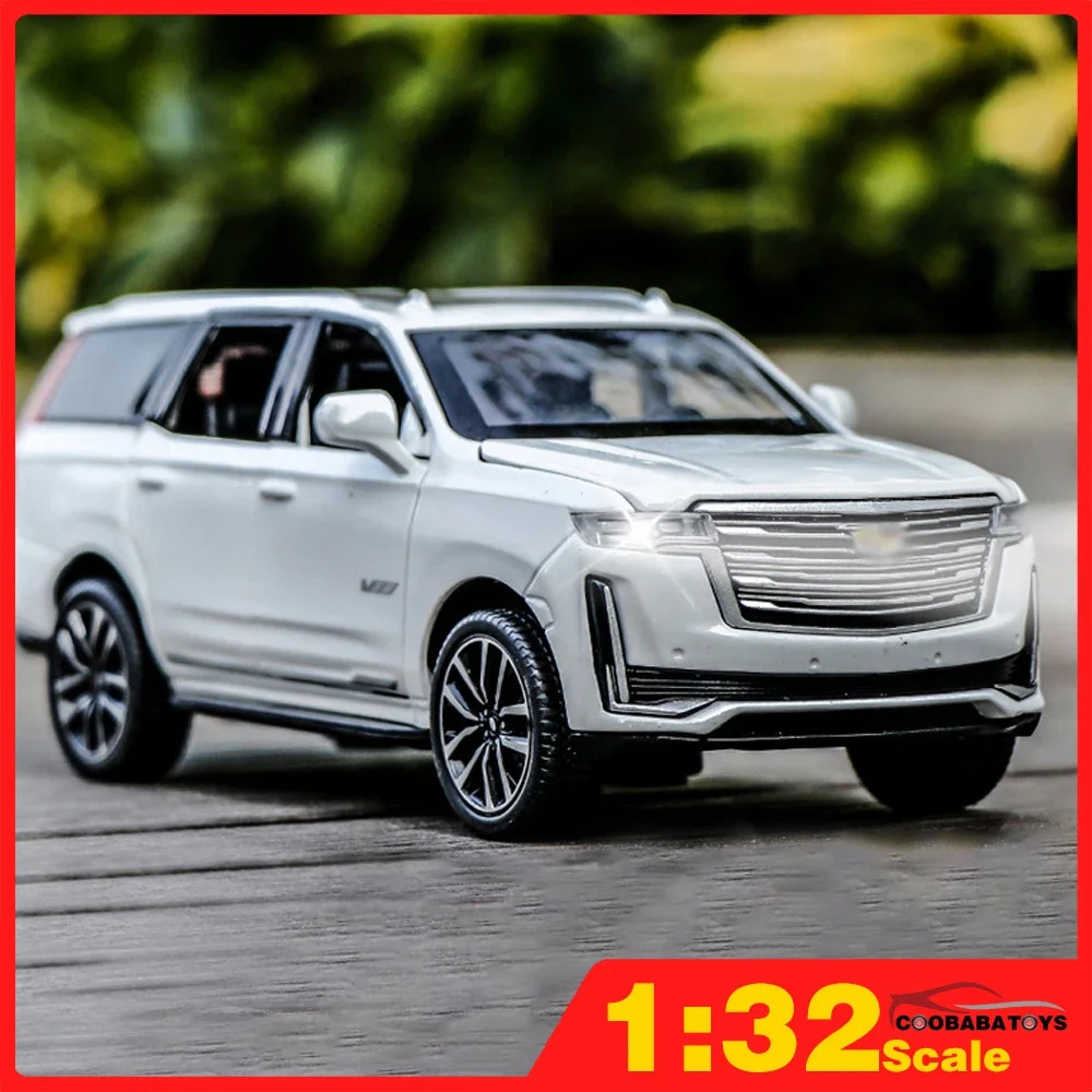 

Scale 1/32 Escalade SUV Metal Diecast Alloy Toy Car Model Trucks Gift For Boys Children Kids Toys Vehicles Hobbies Collection