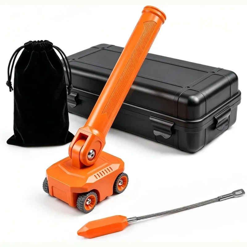 Magnetic Wire Threader Puller Electrician Wire Running Tool with Wheel StrengthCable Fishing Kit for Concealed Wall Wiring