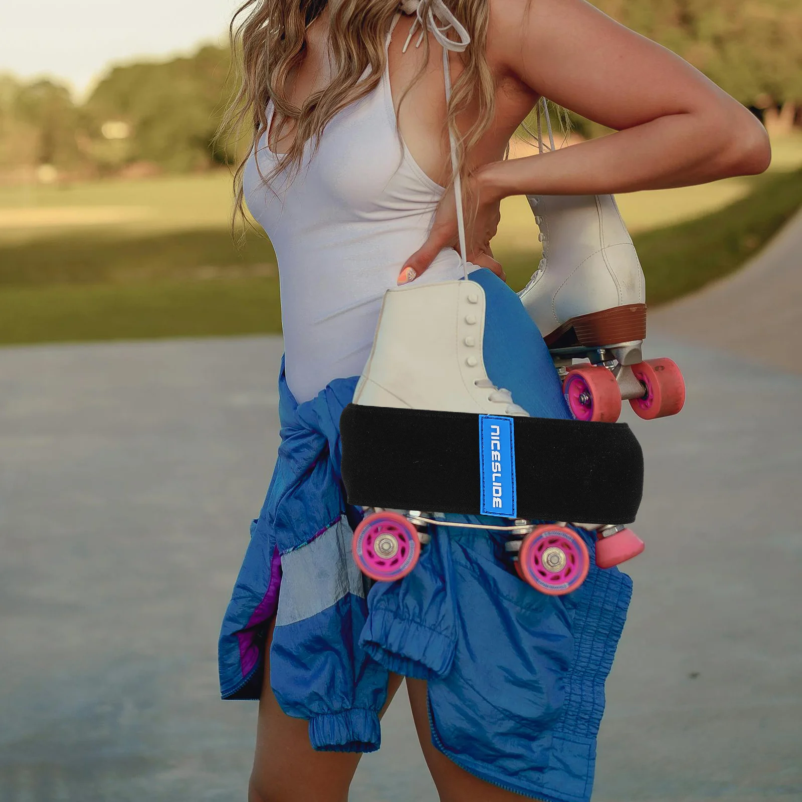 

2pcs Skating Boot Covers Size 34-38 High Durability Lightweight Quick Release Fit For Roller Ice Skating Protective