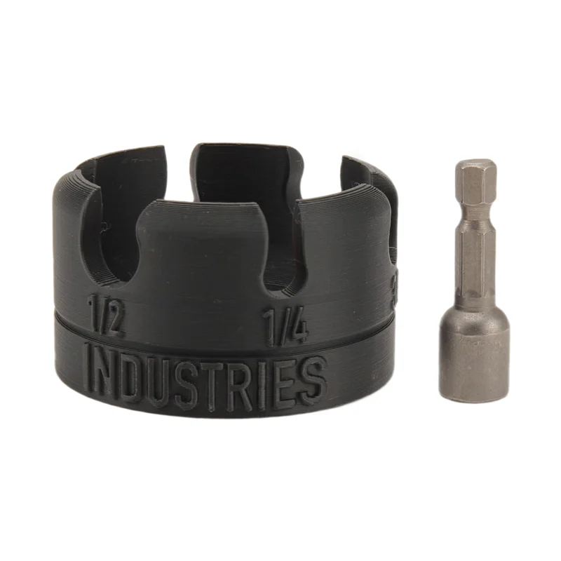 Abzv-driver de porca de haste hexagonal, acessório de broca de zíper de porca, ferramenta extratora de parafuso removedor de porcas para cremalheiras de conduíte, sistemas de suporte