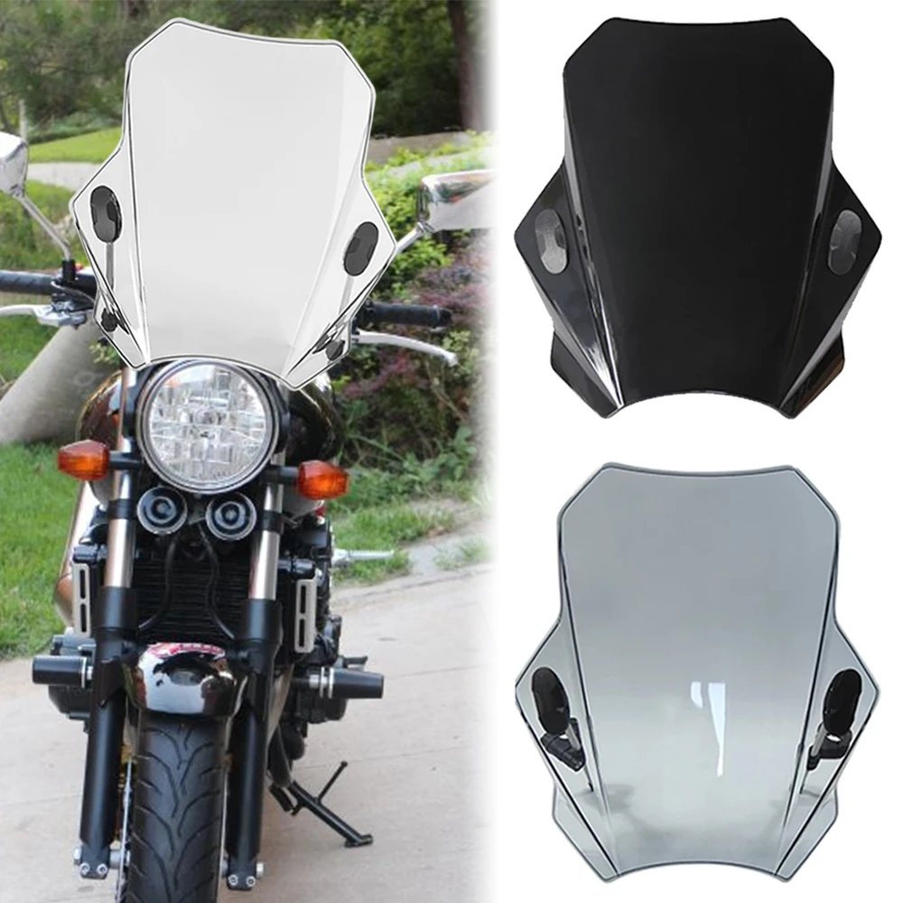 

Motorcycle Windshield Glass Cover Screen Deflector FOR Honda CB400 CB400SF