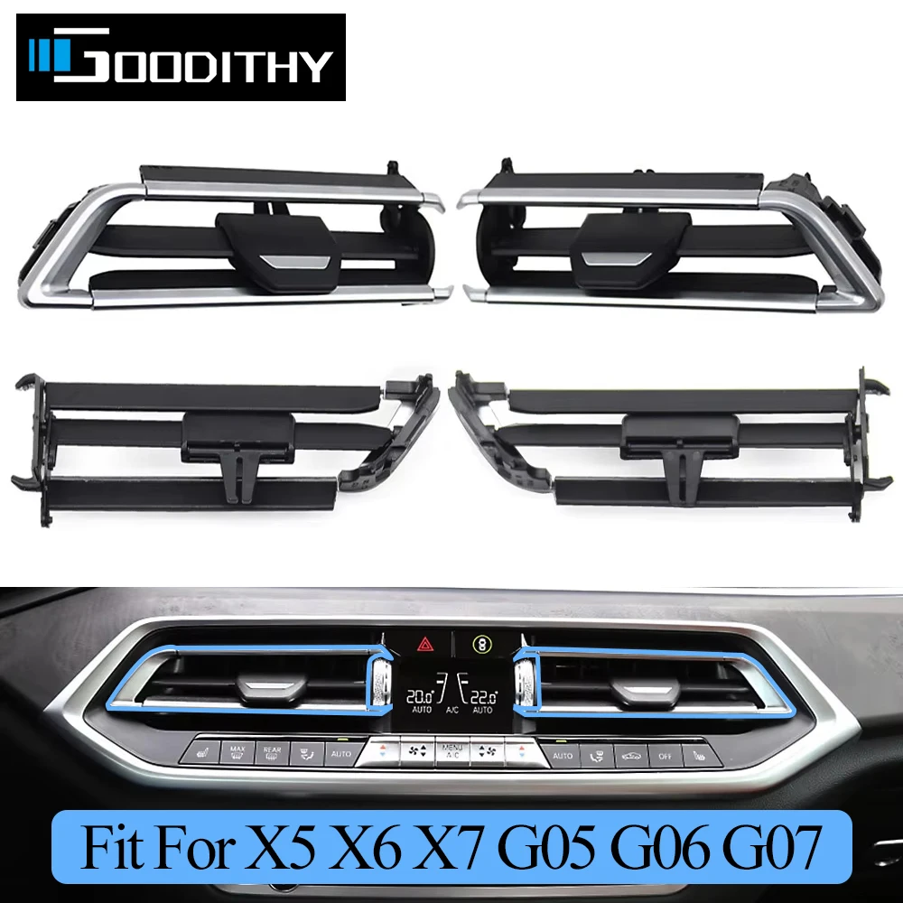 Car Front Left Right Middle AC Vent Grille Air Conditioner Blade Slider Clip Repair Kit For BMW X5 G05 X6 G06 X7 G07 64119458543