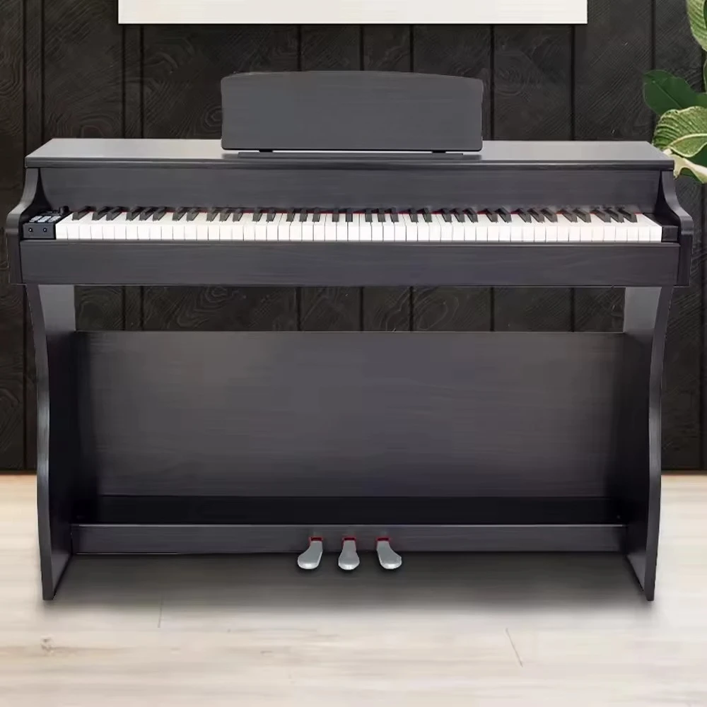 جهاز كهربائي محمول احترافي عالي الجودة مكون من 88 مفتاحًا مع لوحة مفاتيح حساسة باللمس للأداء #4