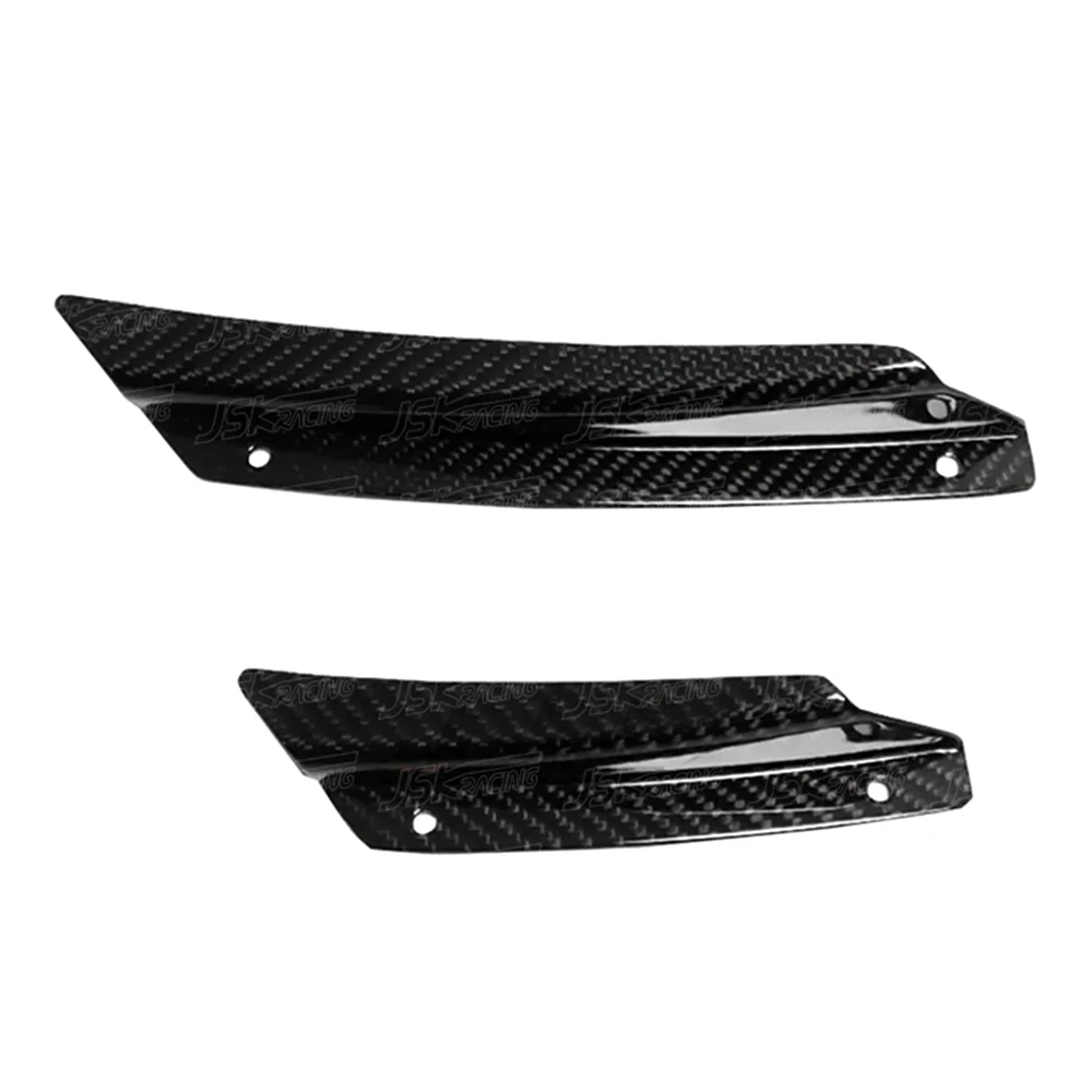 For Chevrolet Corvette C8 Z51 2020-2022 Dry Carbon Fiber Front Bumper Fins Splitters Canards