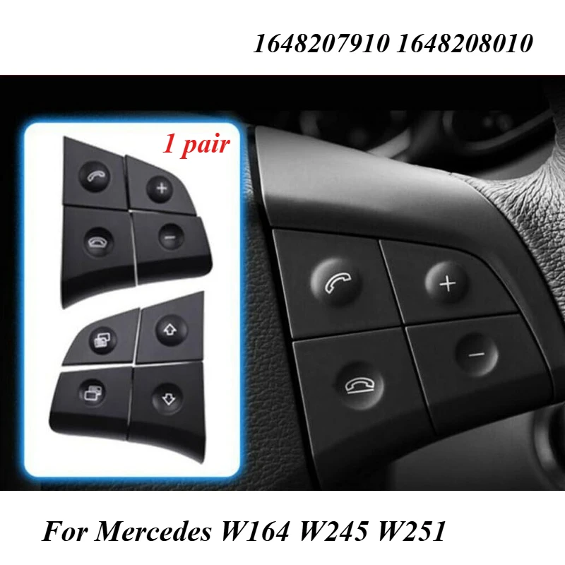 For Mercedes W164 W245 W251 Steering Wheel Switch Control Buttons Car Multi-function Switch Buttons For Benz GL ML R B Class