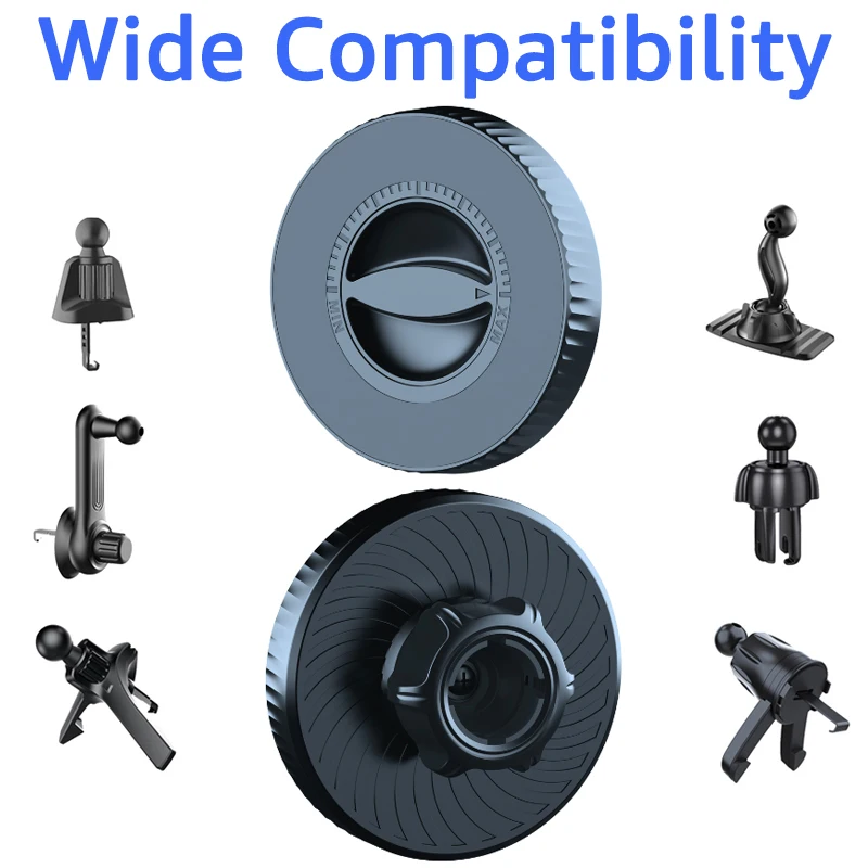 Magnetic Car Phone Holder Accessories 17mm Ball Head Magnet Bases Car Mount GPS Support for MagSafe iPhone 15 14 Samsung Huawei