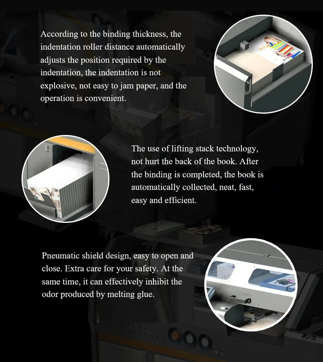 Máquina automática de encuadernación de pegamento para libros Digital EAV, carpeta de pegamento perfecta S2000E
