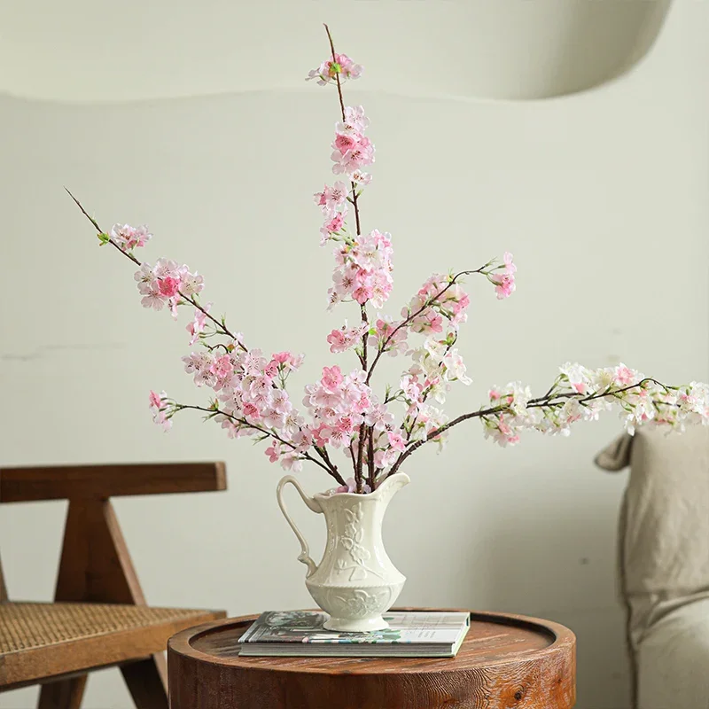 white French embossed vase ornaments, living room dining table