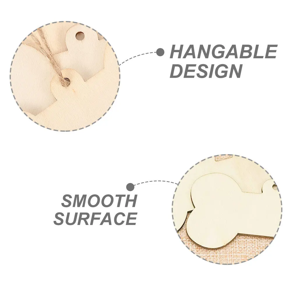 

1Set Unique Dog Bone Cutouts Wood DIY Tags for Anniversary Gifts Birthday Boards Home Decoration Unfinished Dog Bone Tags