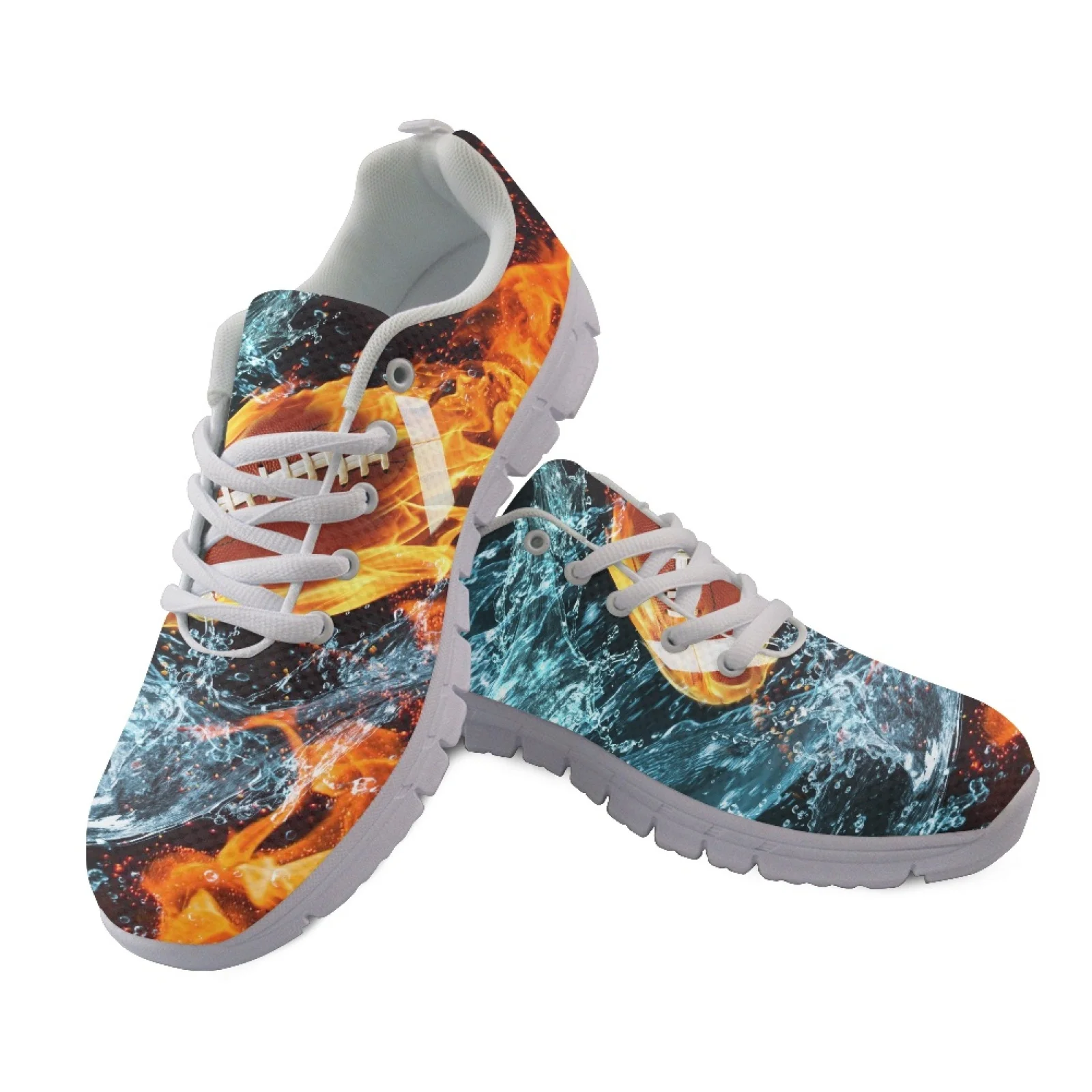 Coloranimal Flowing Water Print Lightweight Running Shoes Women Sneakers Running Sneakers for Womens Ladies