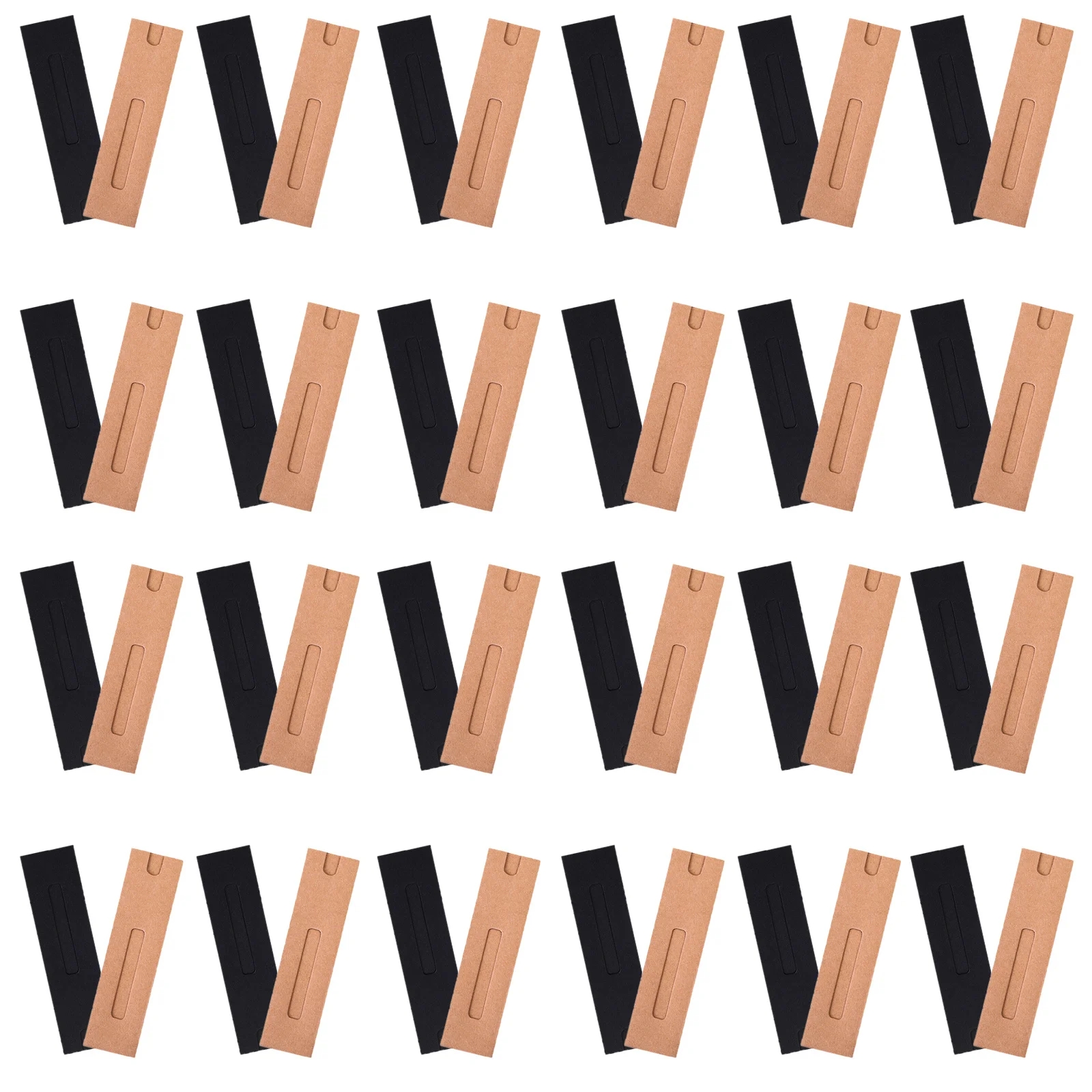 

40pcs Bag Kraft Paper Single Pen Holder Pencil Sleeve Storage Pouch For Stationery Organizer Gift Kraft Paper Pen Sleeve