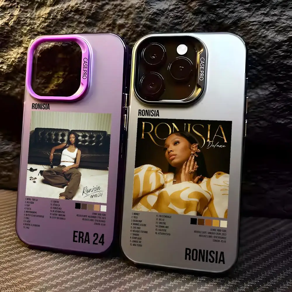 R&B Singer R-Ronisia Phone Case For iPhone 18 17 16 15 14 13 12 11 Pro Max Designer Matte Laser Aurora Funda Phone Case