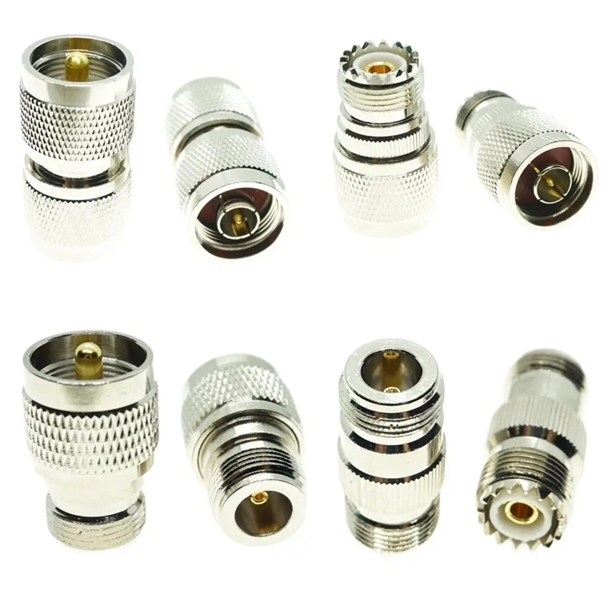 UHF SO239 PL259 Male Female To N Male Female Plug Jack Straight Connector SO-239 PL-259 RF Coaxial coax Brass Copper adapter