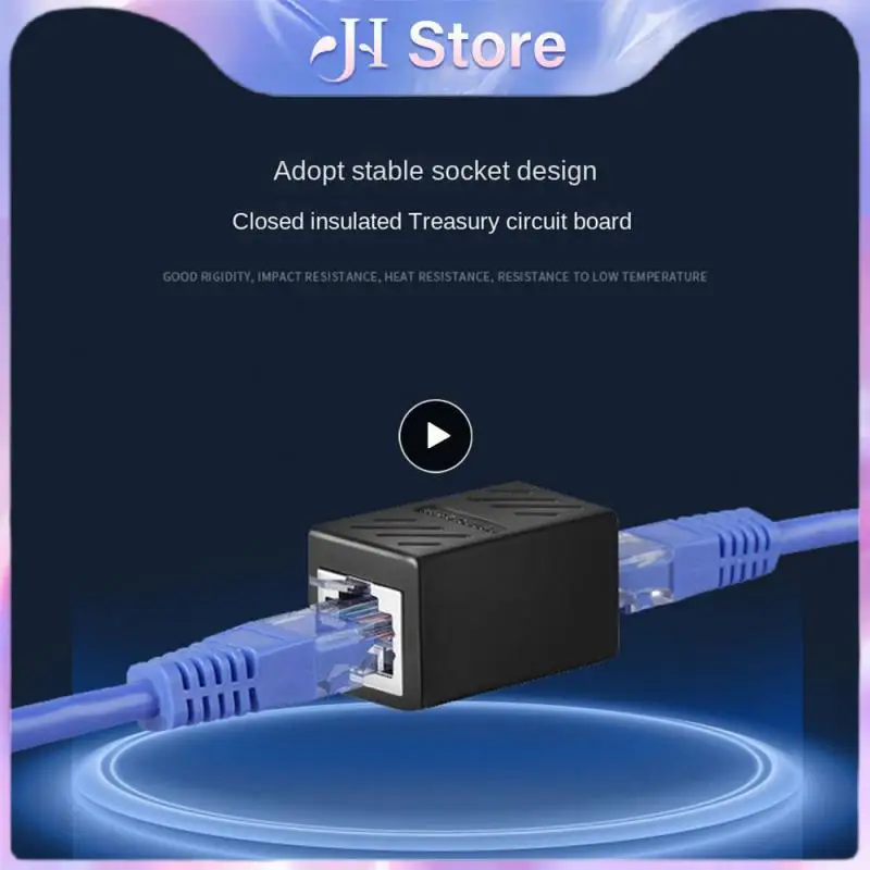 RJ45 Connector Network Extender Ethernet Kabel RJ45 Extender Adapter Gigabit Interface Female To Female Network Connector