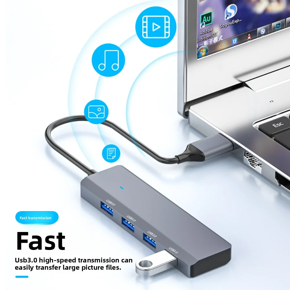 High-speed USB 3,0 Hub Multi USB Splitter 4-port Mehrere Expander Adapter Computer Zubehör Für Laptop PC