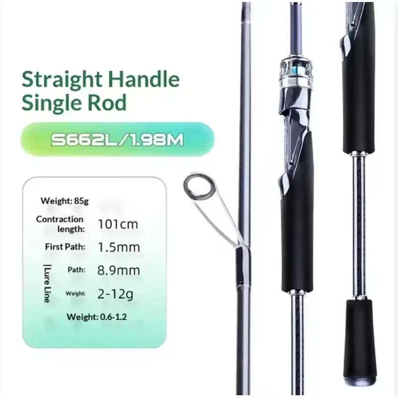 Diaomi Carbon Fiber FAST Action EVA Handle Lure Fishing Rod Anti-Corrosion Custom Wholesale for Saltwater Offshore & Lake Use
