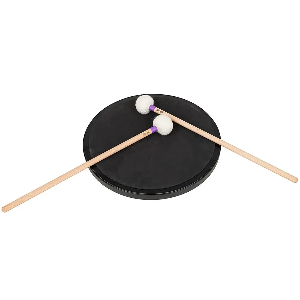 

2 шт. профессиональные фетровые барабанные палочки с деревянной ручкой, долговечные, для ударных инструментов