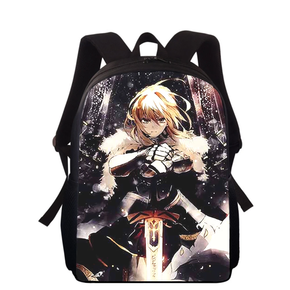 Sac à dos imprimé 3D Fate Grand Order Game pour enfants, sacs d'école primaire pour garçons, sac à dos pour filles, sacs de livre scolaire pour étudiants, 16 po