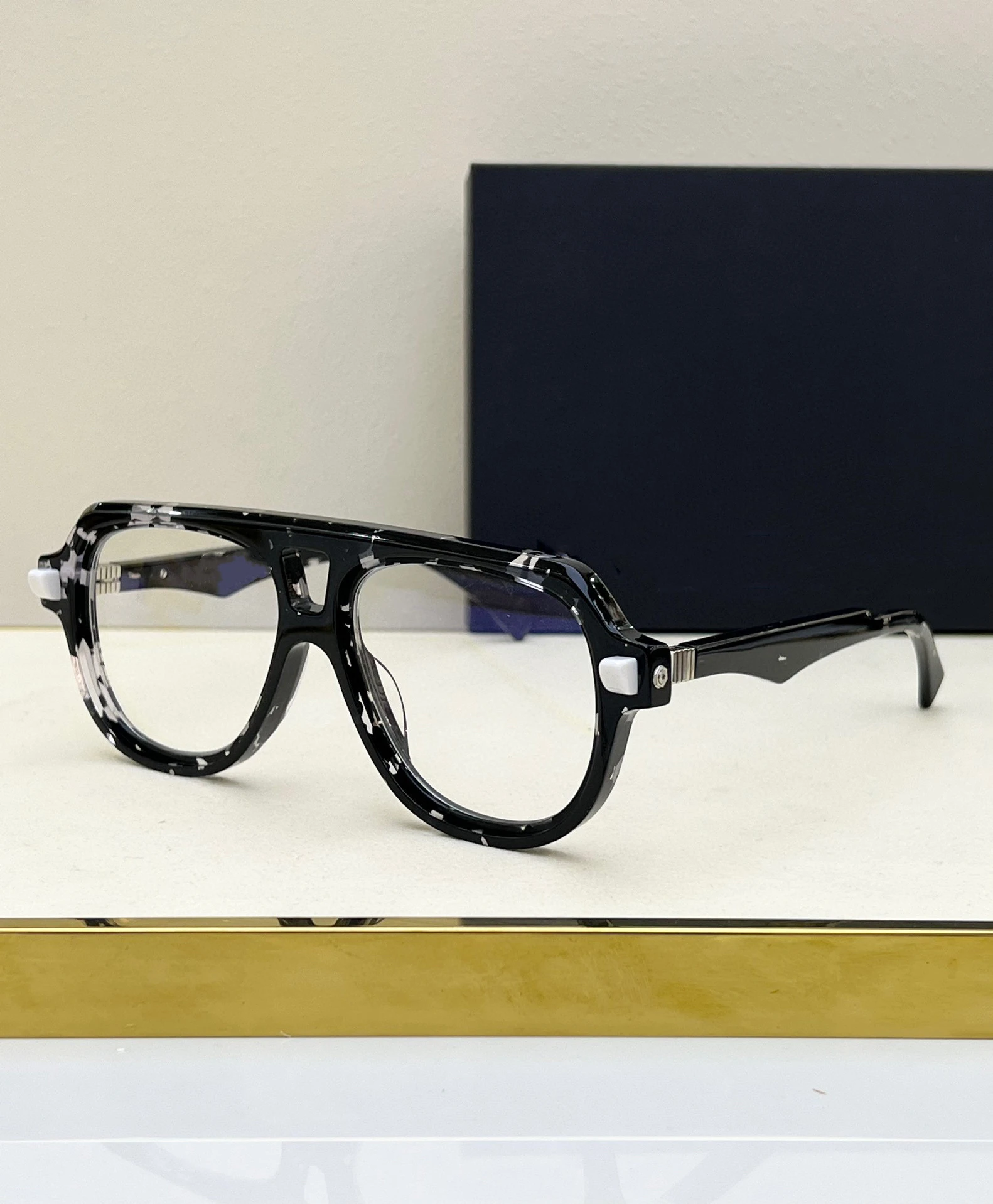 

KUB Q4 Large Frame Par Trendy Flat Top Faionable ex Myopia Retro Simple Optical Glasses Resin Material Square ape