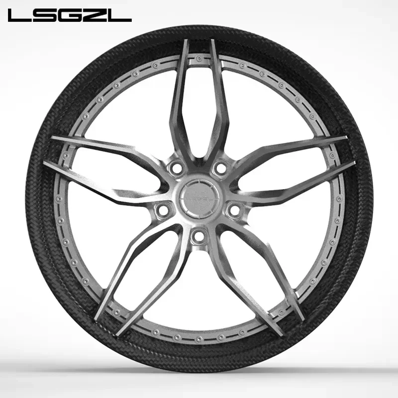 i LSGZL Carbon fibre wheel hub 18 19 20 21 Inch Forged Wheels deep concave For Range Rover New Sport Black Wheel Style