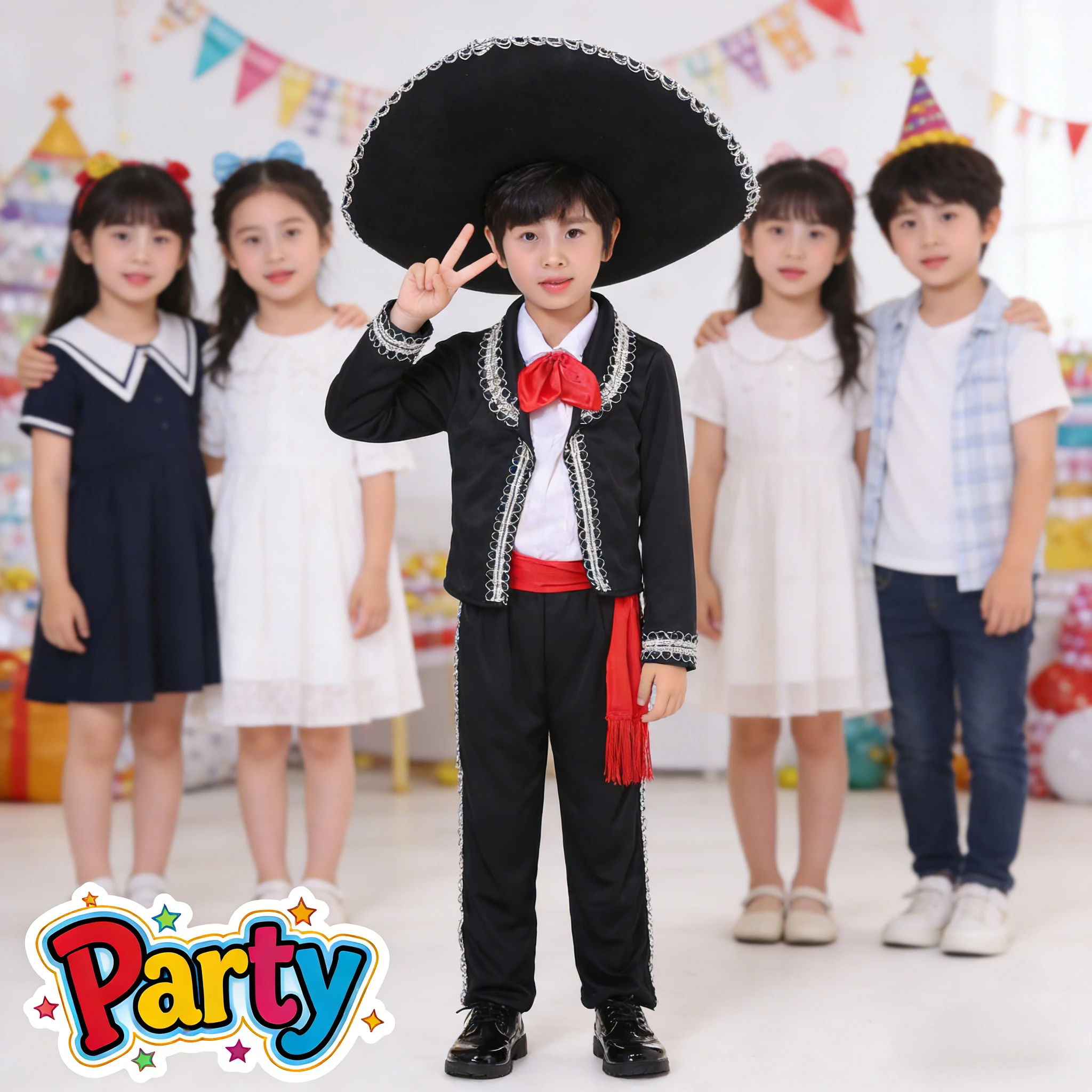 

Костюм на День мёртвых для детей и взрослых, мексиканский костюм на Хэллоуин, наряд для косплея, праздничный костюм для сценических выступлений для детей и взрослых