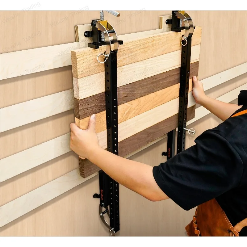 2pcs 24 Inch Panel Clamp 4-Way Pressure Steel Parallel Clamps for Woodworking,Cabinets,Tabletops,and Cutting Board