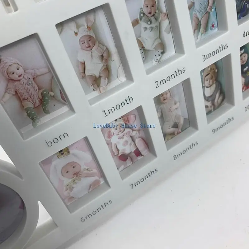 BX0D السنة الأولى للأطفال حديثي الولادة 0-12 شهرًا صور تذكارية لإطار الصور #2