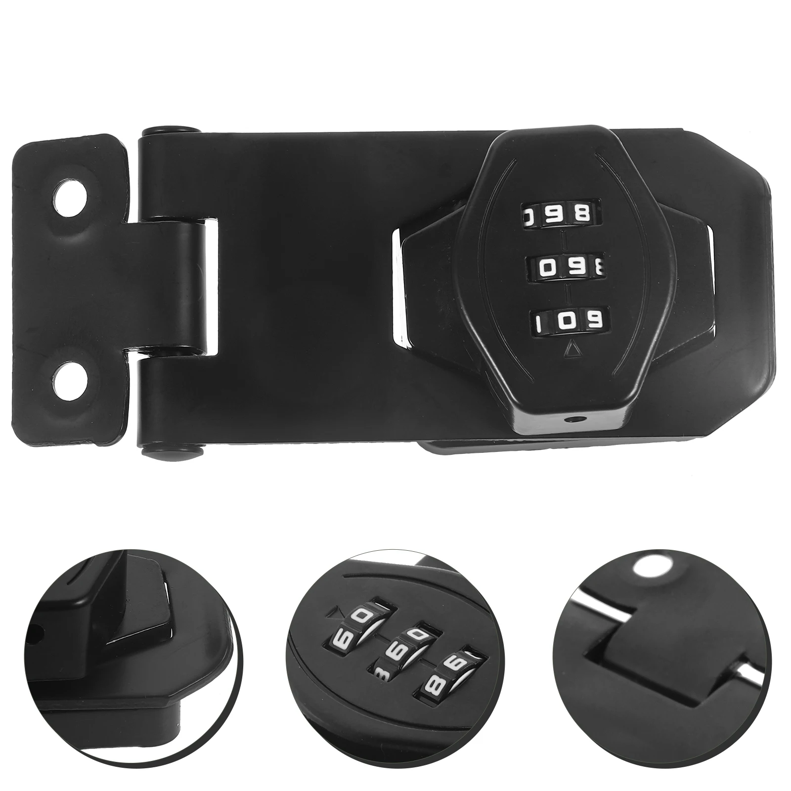 

1 set 1 Set 3- Combination Password Door Hasp Drawer Cupboard Security Mechanical For Locker Anti-Theft Cabinet Durable