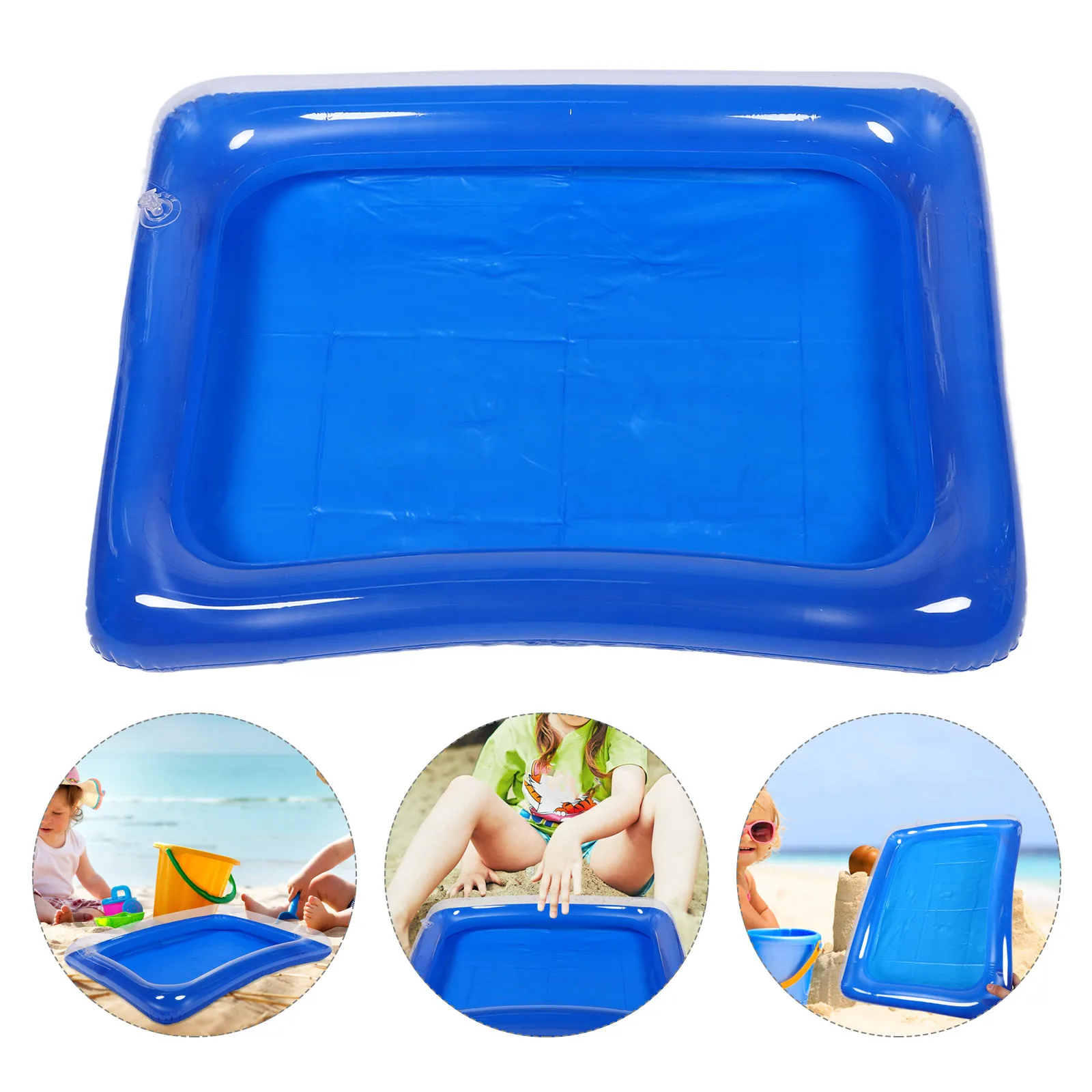 

Inflatable Sandbox Kids Toys Toddler Beach Playing Tray PVC Home Use Sand Children Sandbox Play