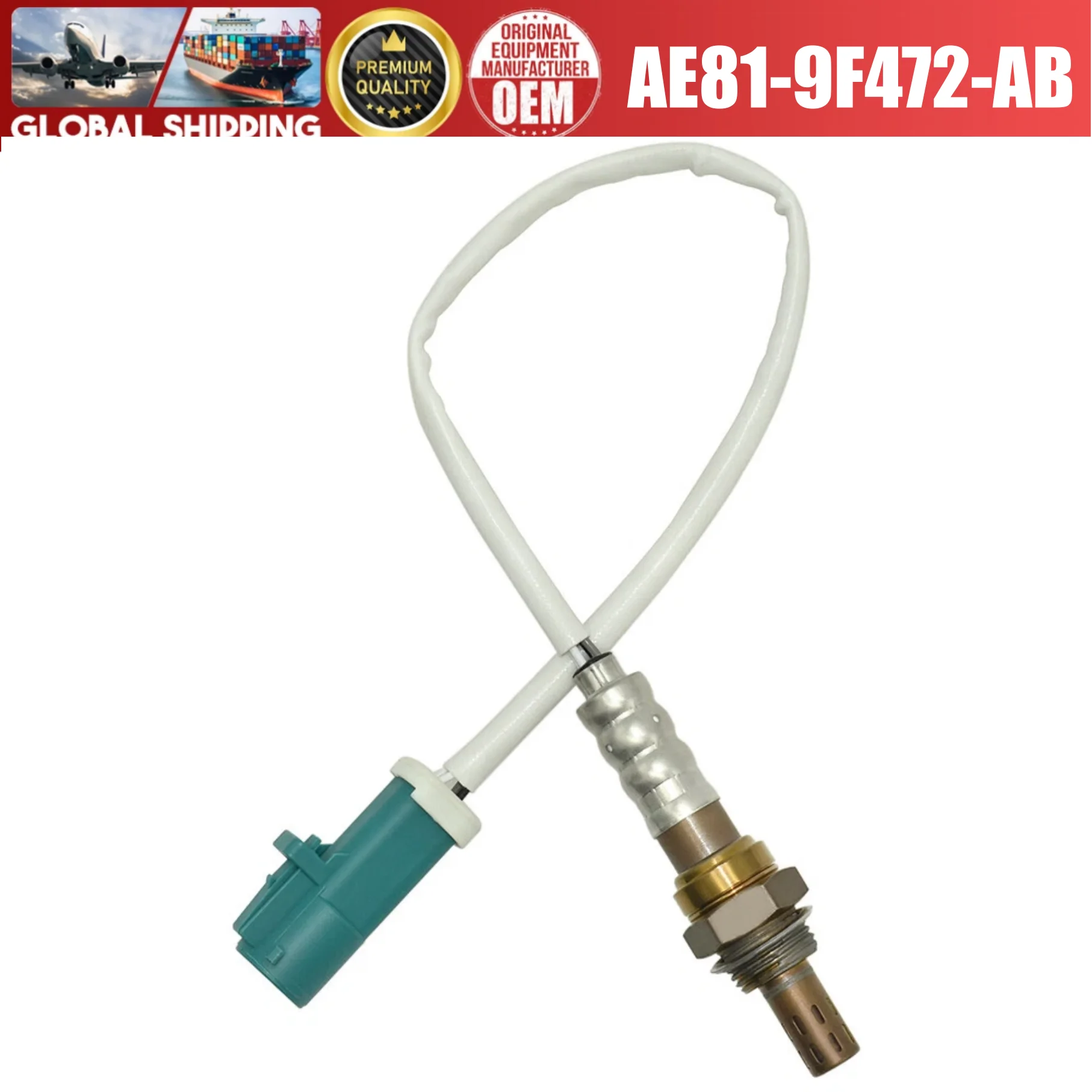 2 peças de sensor de oxigênio dianteiro e traseiro AE81-9F472-AB AE81-9G444-BCA para Ford Fiesta 1.5L 1.6L 2011-2018
