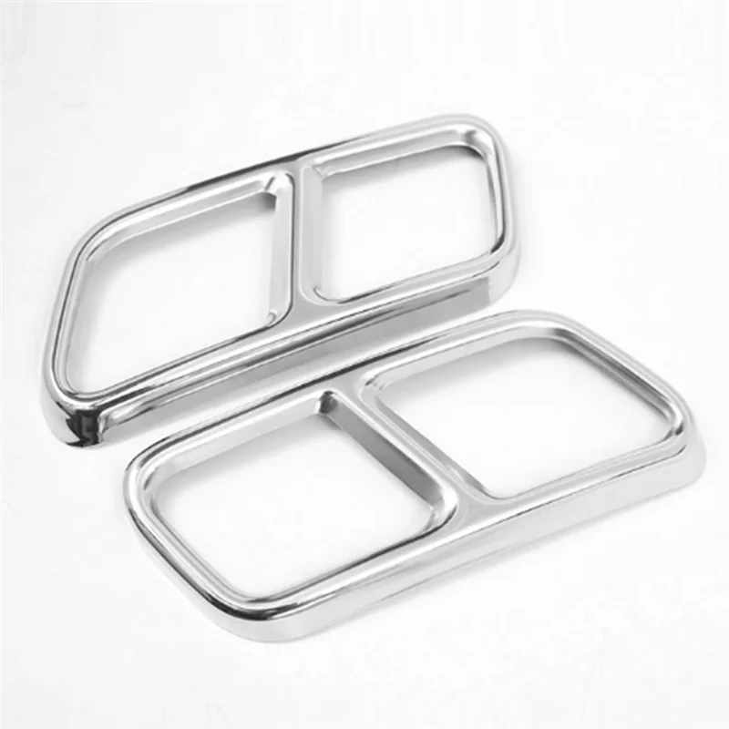 ฝาครอบท่อไอเสียคู่ด้านหลัง ทำจากสแตนเลส สำหรับ Mercedes Benz GLK X204 CLS W218 2012-17