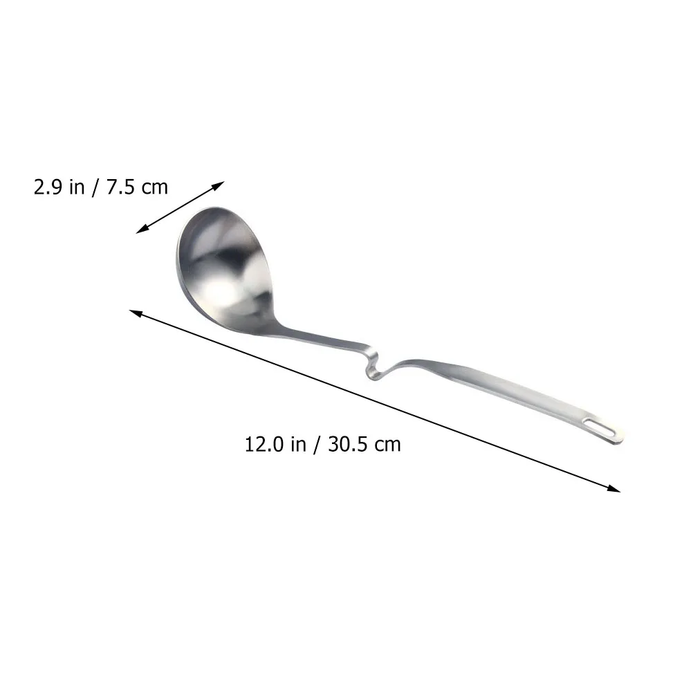 

2pcs Stainless Steel Hanging Slotted Spoon Soup Ladle For Kitchen Home Restaurant Use Cooking Utensil Skimmer Strainer